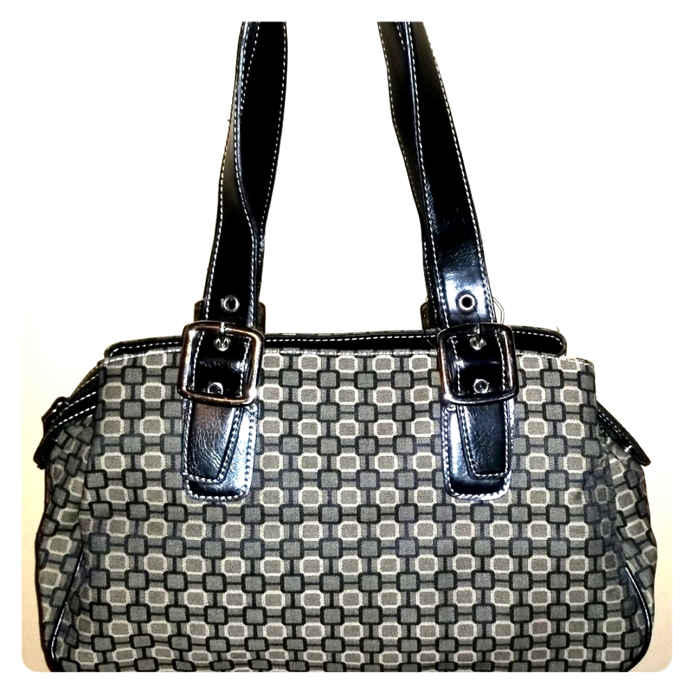 Nine West Geometric Satchel Handbag
